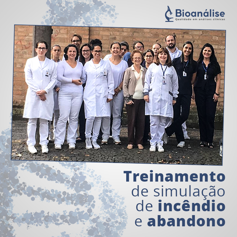 Simulação de incêndio e abandono